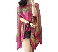 Scialle estivo per protezione solare da donna, stile francese, casual, da spiaggia, cardigan leggero in chiffon traspirante, scialle avvolgente, poncho, mantella, capelet, top, #9, Etichettalia unica