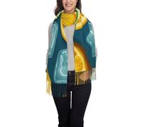 Scialle Ice Cubes And Lemon Invernale Sciarpa Morbida Pashmina Scialle Caldo Stola Per Cerimonia Per Abito Donne Uomini Autunno Inverno