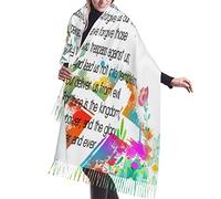 Scialle in chiffon morbido con nappa, preghiera del signore, versi della Bibbia cristiana, dedica della domenica, opera d'arte Scrittura, 01, scialle da damigella d'onore per matrimonio