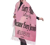 Scialle In Versi Con Pensieri Ispiratori E Preghiere Religiose Sciarpa Con Nappe Morbido Foulard Con Nappe Elegante Invernale Sciarpe Scialle