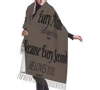 Scialle In Versi Con Pensieri Ispiratori E Preghiere Religiose Sciarpe Lunghe Da Donna Elegante Scialle Morbido Sciarpa Con Nappe