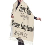 Scialle In Versi Con Pensieri Ispiratori E Preghiere Religiose Sciarpe Lunghe Da Donna Morbido Sciarpa Leggero Da Donna Elegante Scialle