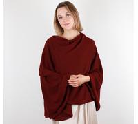Scialle/Mantella Lusso Cashmere Misto Lana Blu, Nero, Verde, Grigio, Burgundy