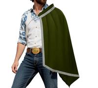 Scialle medievale da uomo, mantello per cosplay a mezza spalla, gilet tipo mantello da uomo, per costume di Halloween, feste, carnevale, teatro ed eventi