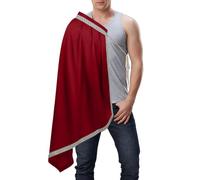 Scialle Medievale Uomo - Cappotto Cavaliere Con Mezza Spalla | Scialle In Stile Vintage Rinascimentale | Accessorio Drammatico Con Chiusura A Spilla Regolabile Per Cosplay | Costume Fantasia Medieva