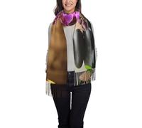 Scialle pashmina da donna con stampa di pietre zen, per abito da sera, damigella d'onore, matrimonio, inverno, morbida sciarpa
