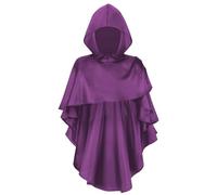 Scialle post apocalittico sciarpa mantello rinascimentale medievale sciarpa con cappuccio sciamani cappuccio Halloween mago costumi donna uomo scialle con cappuccio post-apocalittico sciarpa medievale