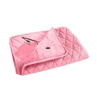Scialle Riscaldato Elettrico,Coperta Riscaldata Coperte riscaldanti USB, scialle invernale, coperta riscaldata, lavabile, termica, corpo più spesso, macchina for letto riscaldante(Pink)