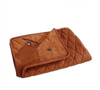 Scialle Riscaldato Elettrico,Coperta Riscaldata Coperte riscaldanti USB, scialle invernale, coperta riscaldata, lavabile, termica, corpo più spesso, macchina for letto riscaldante(Brown)