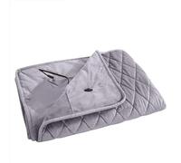 Scialle Riscaldato Elettrico,Coperta Riscaldata Coperte riscaldanti USB, scialle invernale, coperta riscaldata, lavabile, termica, corpo più spesso, macchina for letto riscaldante(Gray)
