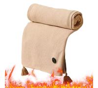 Scialle riscaldato | Scialle da viaggio a 3 livelli | Coperta elettrica riscaldabile con spegnimento automatico di 4 ore - per donna Viaggi in auto Escursionismo Casa Inverno Interno ed Esterno