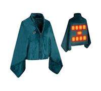 Scialle riscaldato senza fili, indossabile, elettrico, ricaricabile tramite USB, coperta elettrica portatile, per casa, camera, ufficio, equitazione, ciclismo, viaggi, campeggio, inverno, freddo