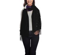 Scialle Space Silhouette Couple Invernale Sciarpa Imitazione Cashmere Sciarpa Donna Caldo Scialli Avvolge Per Cerimonia Per Abito Autunno Inverno Regalo Perfetto