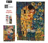 Scialle Stola Pashmina Klimt Bacio Donna Calda e Leggera Woman Shawl CC-GIB13