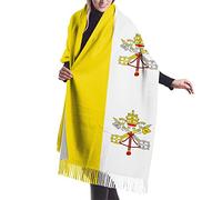 Scialle Vatican City Flag Scialli Avvolge Lunga Invernale Sciarpa Imitazione Cashmere Pashmina Scialle Per Autunno Inverno Cerimonia Cerimonia Per Abito