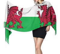 Scialle Welsh-Flag Invernale Sciarpa Caldo Sciarpa Donna Imitazione Cashmere Pashmina Scialle Per Autunno Inverno Cerimonia Per Abito Cerimonia