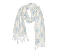 Scialli a reticolo azzurro e avvolge morbida imitazione cashmere bella sciarpa per le donne calza stuffers studenti universitari