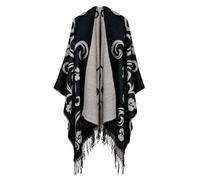 scialli casual da donna cappotto scialle scozzese | Scialli cardigan casual double face - Sciarpe lunghe eleganti abiti sciarpa per la casa, diserbo incontri, nero, Consulte la descripción, Vedere la