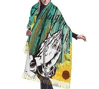 Scialli Con Nappe, Stole, Posso Fare Ogni Cosa In Cristo, Versetto Filippesi 4:13, Festa Nuziale Con Girasole Sciarpe Lunghe Da Donna Moda Scialle Classiche Sciarpa Con Nappe