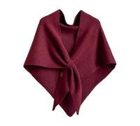Scialli da donna | Elegante scialle per maglione, mantello lavorato a maglia in tinta unita per viaggi, ufficio, stanze climatizzate, sera, VINO ROSSO, Refer to description