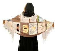 Scialli da preghiera da donna, morbido e traspirante, sciarpa a scialle, sciarpa con versi biblici, involucro per scrittura, preghiera, Natale, chiesa, culto, studio biblico, cerimonia religiosa, B