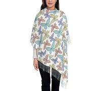Scialli Kokopelli dei nativi americani del sud-ovest da uomo e da donna, sciarpe morbide calde, scialle di Pashmina avvolge scialle lungo caldo avvolge sciarpe con frange per l'inverno 78x29 pollici