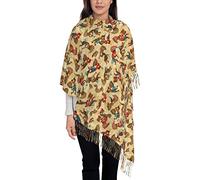 Scialli Kokopelli dei nativi americani del sud-ovest da uomo e da donna, sciarpe morbide calde, scialle di Pashmina avvolge scialle lungo caldo avvolge sciarpe con frange per l'inverno 78x29 pollici