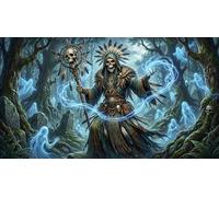 Sciamano Scheletro Puzzle 1000 Pezzi,Cartone Di Qualità,Sfida Impossibile,Antistress,Adulti E Ragazzi,Gioco Educativo,Decorazione Casa,Idea Regalo,dai 14 Anni 52x38cm