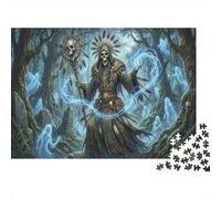 Sciamano Scheletro Puzzle 1000 Pezzi,Cartone Di Qualità,Sfida Impossibile,dai 14 Anni,Adulti E Ragazzi,Decorazione Casa,Idea Regalo,Gioco Educativo,Antistress 38x26cm