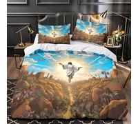 Sciame di meduse copripiumino Set di biancheria da letto 3 Pezzi stampa 3D con federe con federe per cuscini Vita marina sottomarina Set Di Copripiumino for ragazzi e ragazze Double（200x200cm）