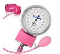 SCIAN Bracciale manuale per la pressione sanguigna, sfigmomanometro aneroide con polsino europeo da 22,1 a 41,9 cm e anello a D, fornito con borsa per il trasporto per infermiere, dottori, anziani