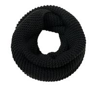 Sciarpa 1 Pezzo, Sciarpa Di Lana, Sciarpa Maglione Nera, Sciarpa A Pelo Caldo Addensato, Sciarpa Ad Anello