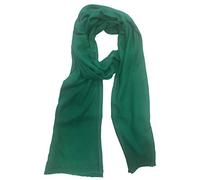 Sciarpa 100% cashmere verde smeraldo delle donne fatte a mano, sciarpa/scialle/stola