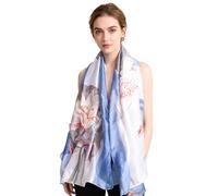 Sciarpa 100% Seta per Donna Colore sfumato, Scialle di eleganti ed Moda Dona alla signora un regalo molto buono