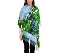 Sciarpa a cascata che scorre giù simile al cashmere con nappe lunghe, stile lungo e spesso per un migliore calore, morbida al tatto, può essere abbinata a tutti i tipi di abbigliamento. Collocazione