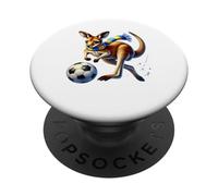 Sciarpa a forma di canguro calciatore PopSockets PopGrip Adesivo