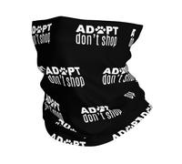 Sciarpa A Mezza Faccia Adopt Don'T Shop Animal Rescue Passamontagna Copricapo A Mezza Faccia Sciarpa A Tubo Per Snowboard Yoga 25X50 Cm