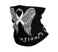 Sciarpa A Mezza Faccia Adoption Awareness Ribbon Wing Passamontagna Copricapo A Mezza Faccia Scaldacollo Per Escursionismo Ciclismo 25X50 Cm