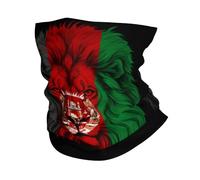 Sciarpa A Mezza Faccia Afghanistan Afghan Lion Flag Sciarpa A Tubo Multifunzione Copricapo A Mezza Faccia Per Ciclismo Yoga Snowboard 25X50 CM