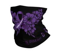 Sciarpa A Mezza Faccia Alzheimer'S Disease Awareness Ribbon Scaldacollo Traspirante Sciarpa A Tubo Per Outdoor Attività Escursionismo Yoga 25X50 Cm