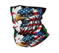 Sciarpa A Mezza Faccia America And Algeria Algerians Eagle Flag White Scaldacollo Multifunzione Ghetta Da Collo Per Snowboard Escursionismo Outdoor Attività 25X50 CM