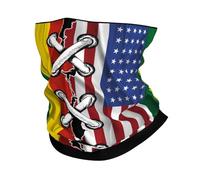 Sciarpa A Mezza Faccia America And Bolivia Bolivian Flag Wavy Combine2 Sciarpa A Tubo Scaldacollo Tubolare Traspirante Per Snowboard Escursionismo 25X50 Cm