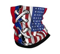 Sciarpa A Mezza Faccia America And Cambodian Flag Wavy Combine2 Scaldacollo Ghetta Da Collo Traspirante Per Ciclismo Snowboard 25X50 Cm