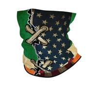 Sciarpa A Mezza Faccia America And Ireland Irish Flag Vintage Combine1 Passamontagna Sciarpa A Tubo Scaldacollo Tubolare Per Yoga Snowboard 25X50 Cm