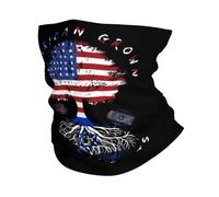 Sciarpa A Mezza Faccia America And Israel Flag Roots Copricapo A Mezza Faccia Scaldacollo Tubolare Passamontagna Per Ciclismo Snowboard 25X50 Cm