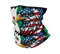 Sciarpa A Mezza Faccia America And Nigeria Nigerian Eagle Flag White Sciarpa A Tubo Traspirante Scaldacollo Tubolare Per Escursionismo Yoga Ciclismo 25X50 CM