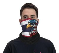 Sciarpa A Mezza Faccia America And Thailand Thai Eagle Flag Scaldacollo Multifunzione Scaldacollo Tubolare Per Yoga Escursionismo Snowboard 25X50 Cm
