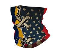Sciarpa A Mezza Faccia America And Venezuela Venezuelian Flag Vintage Combine Ghetta Da Collo Scaldacollo Tubolare Protezione Uv Per Yoga Snowboard 25X50 Cm