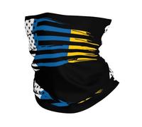 Sciarpa A Mezza Faccia America Flags And Canary Islands Flag White Passamontagna Sciarpa A Tubo Protezione Uv Copricapo A Mezza Faccia Per Escursionismo Yoga 25X50 Cm