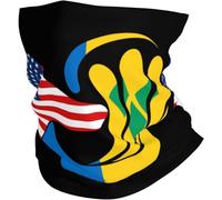 Sciarpa A Mezza Faccia America Grenadines Flag Multifunzione Scaldacollo Multiuso Sciarpa A Tubo Per Outdoor Attività Escursionismo Yoga 25X50 Cm